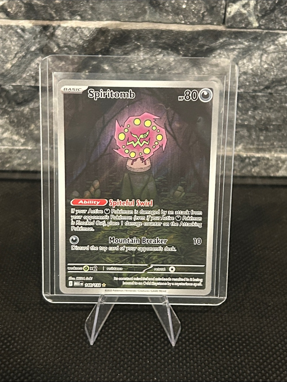 Pokemon Spiritomb 148/132 Illustration Rare Holo from Mega Evolutions‎ Set